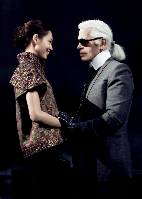 with KARL LAGERFELD 2011